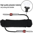 thumbnail image 4 of 20m Outdoor Climbing Rope 10mm Outdoor Static Climbing Rope, High Tensile Cord Safety Rope, Escape Rope Parachute Rescue Rope With 2 Carabiners, 4 of 5