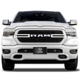 thumbnail image 4 of RAM 2019 up 3D Dual Logo Black Carbon Fiber Patten Stainless Steel License Plate, 4 of 5