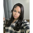 thumbnail image 2 of LUXLUXE Dana 21" 100% Human Hair Lace Front Wig with 3.5x13-inch HD Lace, Heat-styleable Human Hair, (NATURAL), 2 of 13