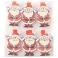 thumbnail image 1 of Coofit Christmas Picture Clips Decorative 6PCS Wood Photo Clips Wooden Clothespins, 1 of 8