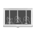 thumbnail image 1 of Guitar Music Instruments combination Guitar Business Card Holder Case Pocket Box Wallet, 1 of 3