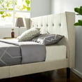 thumbnail image 2 of Zinus Athena 45" Upholstered Platform Bed with Wingback Headboard, Full, 2 of 9
