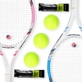 thumbnail image 1 of Pro Tennis Racket for Adults, 2 Player 27 inch Speed Tennis Racquet Acceptable for Beginner and Professional with 3 Tennis Balls, 2 Vibration Dampes, 2 Overgrips, Tennis Bag (Pink-Blue), 1 of 4