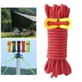 thumbnail image 3 of 4m Outdoor Guy Lines Tent Cords Lightweight Camping Rope with Aluminum Guylines Adjuster Tensioner for Tent Tarp, Canopy Shelter - Red, 3 of 10