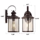 thumbnail image 2 of Farol de pared para exteriores MICSIU, 35 cm, bronce frotado con aceite, 2 of 6