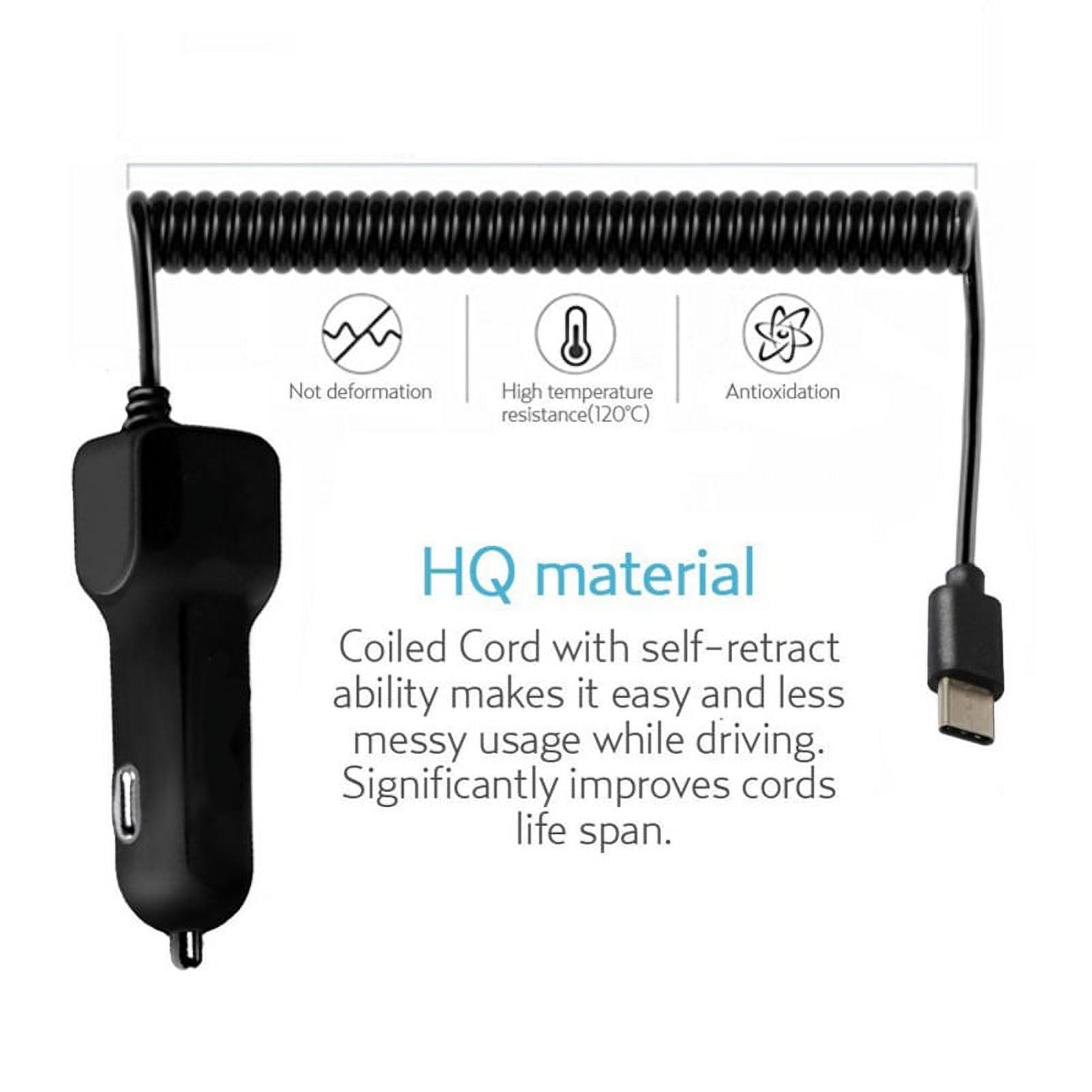 Car Charger for Nokia XR20/XR21 - 3.1A Type-C Power Adapter DC Socket Extra USB Port for Nokia XR20/XR21