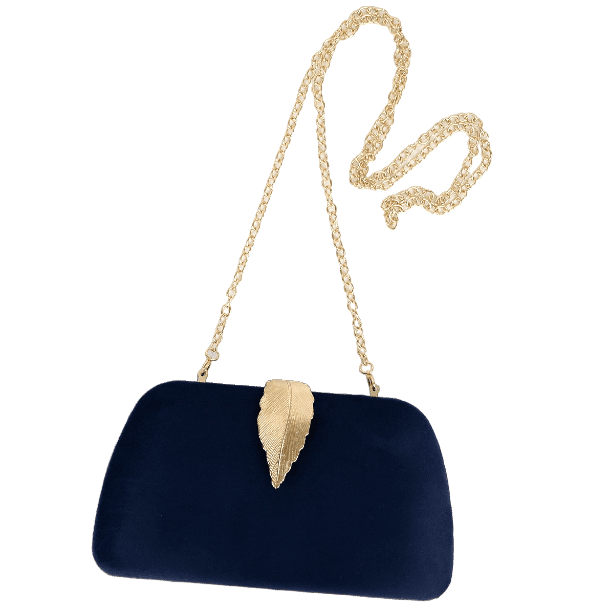 Milsente Women's Faux Suede soild Clutch Handbag, Navy Blue