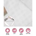 thumbnail image 6 of Easter Kitchen Dish Towels for Drying Dishes Set of 2, Spring Rabbits Ears Feet Wildflowers Black Plaid Waffle Weave Microfiber Hand Tea Bathroom Towels Quick Dry & Absorbent Towel 12x12, 6 of 7