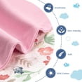thumbnail image 2 of Saco de Dormir para Bebé ZIGJOY Envoltura de Transición con Aleta de Tiburón Rosa, 2 of 6