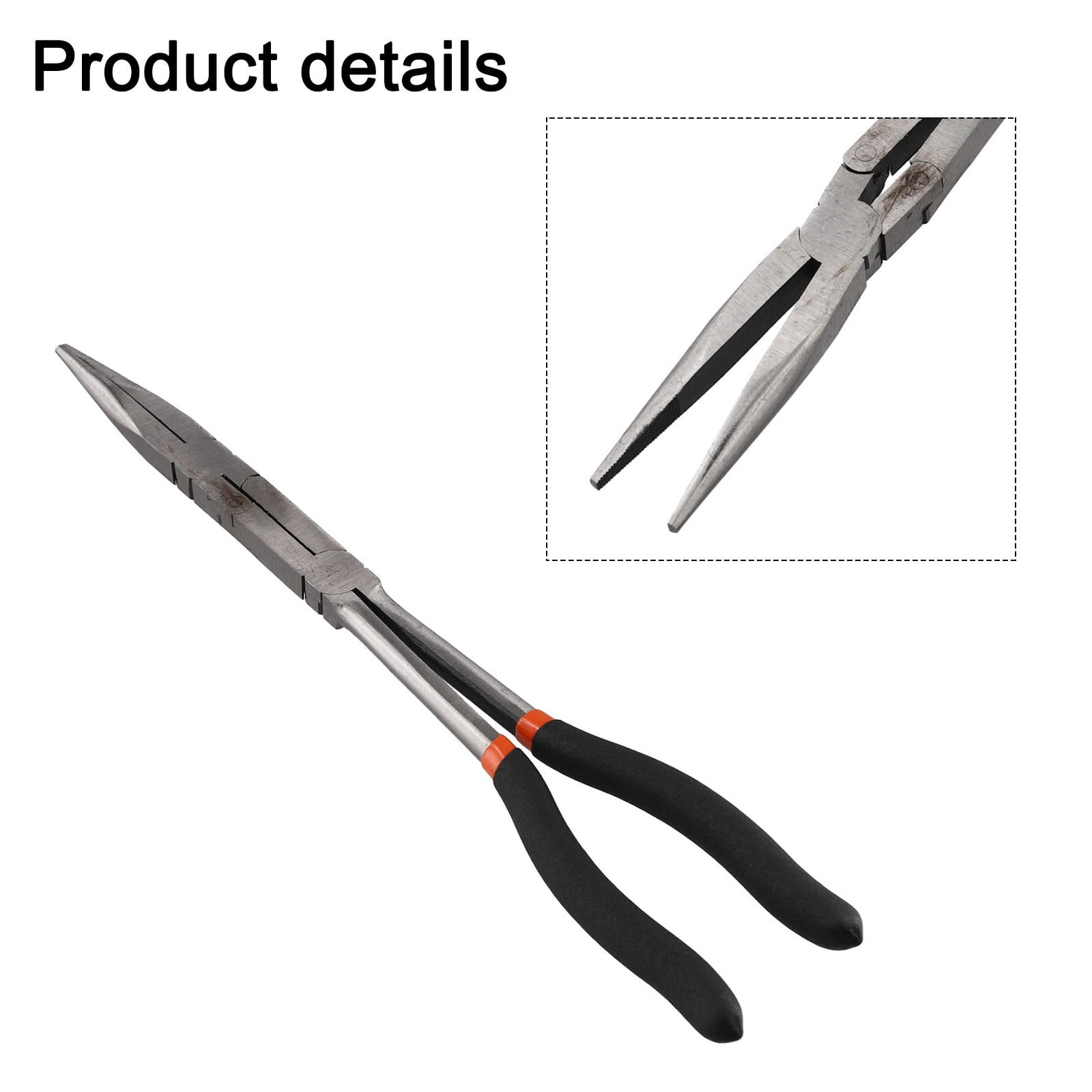 13 Inch Double Joint Extended Needle Nose Pliers Clamping Pliers Long Nose Pliers Extended Handle Curved Nose Pliers Pliers Tip