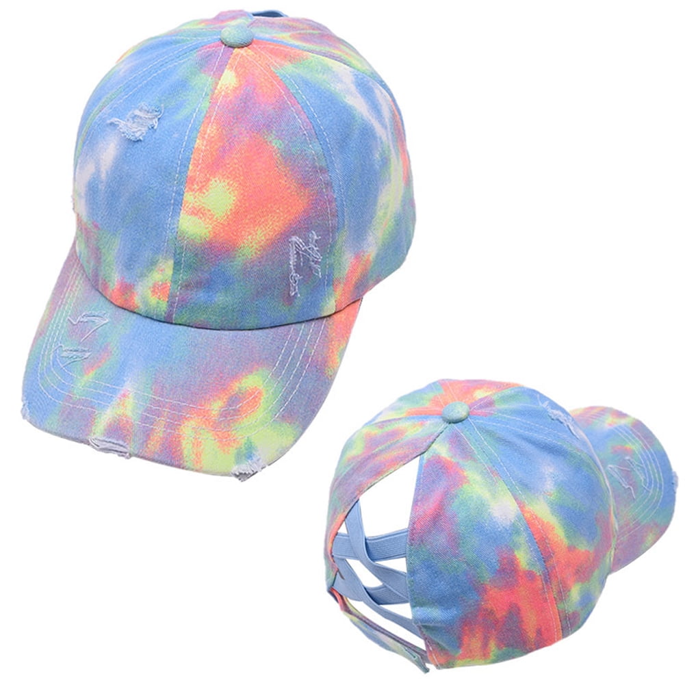 Husfou Criss Cross Ponytail Hat, Baseball Caps for Women, Adjustable