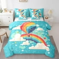 thumbnail image 1 of YST Fairy Tales 7-Piece Comforter Set, Kids, Rainbow, King Size, 1 of 6