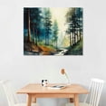 thumbnail image 2 of COMIO Watercolor Forest Poster Green Trees Wall Art Landscape Mountain Canvas Poster Nature Serenity Watercolor Landscape Modern Botanical Wall Art Aesthetic Room Gallery For Bedroom, 2 of 4