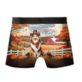 thumbnail image 2 of Thanksgiving Shetland Sheepdog Pilgrim Grateful, Thankful, Blessed Fall Welcome All Over Print Boxer Briefs Underwear for Men Dad Sheltie Dog Lover Gifts - 00021, 2 of 6
