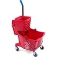 thumbnail image 4 of Carlisle Commercial Mop Plastic Bucket with Side Press Wringer, 26 Quart Capacity, 4 of 5