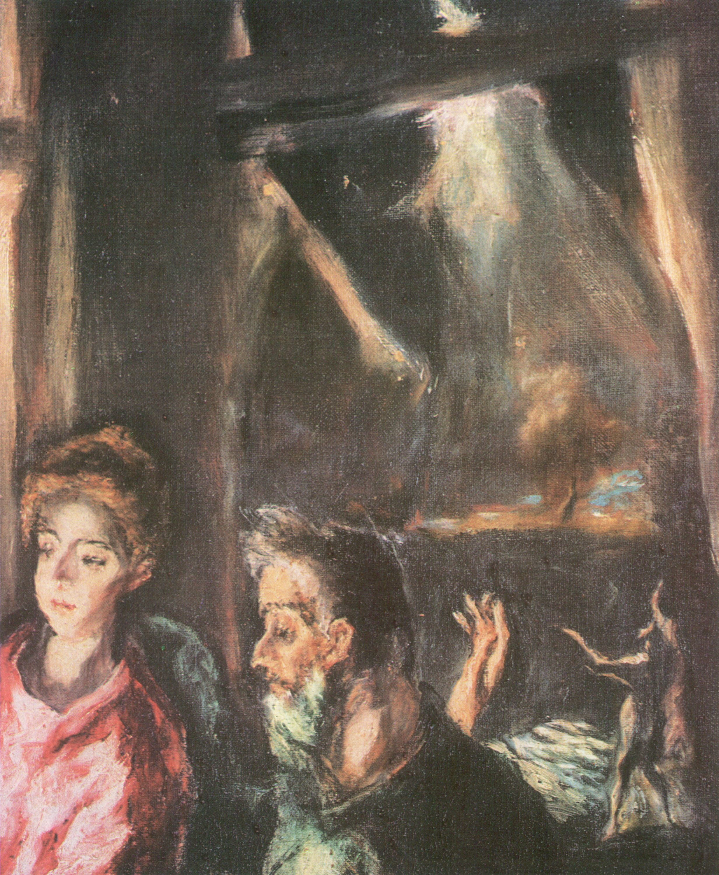 Greco, El The Adoration of the Shepherds, detail [2]12