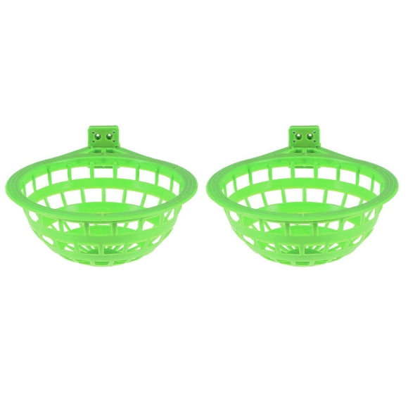 Miangastore 2Pcs Plastic Parakeet Nest Portable Bird House Hollow-out Parrot Nest Bird Accessory