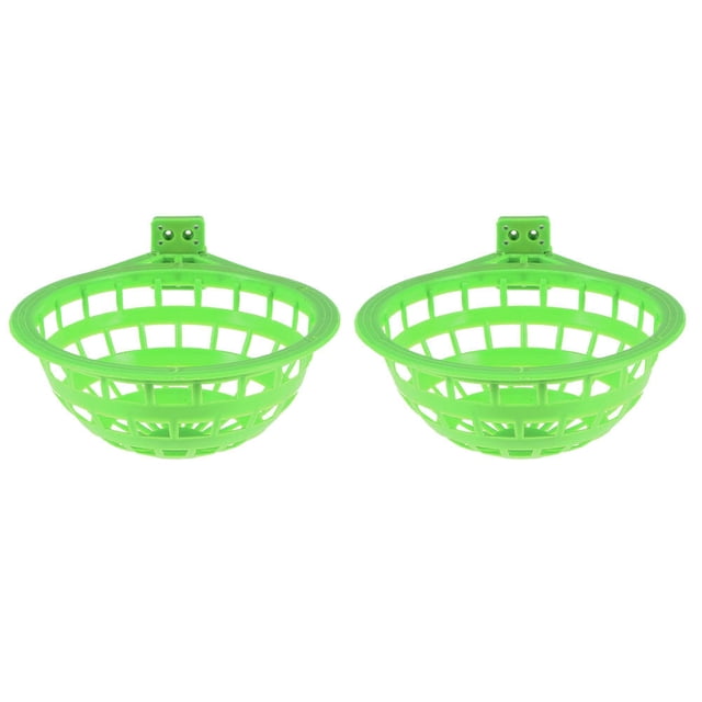 Miangastore 2Pcs Plastic Parakeet Nest Portable Bird House Hollow-out Parrot Nest Bird Accessory
