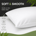 thumbnail image 5 of King Pillow Cases Set of 2 Rayon Derived from Bamboo Cooling Pillowcase,White 20x36 inches MYDOMIC, 5 of 8