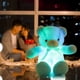 thumbnail image 4 of 30cm Animal relleno delicado lindo oso resplandor suave muñeca peluda para novia niños, 4 of 7