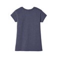 thumbnail image 4 of District Teen Female Regular Plain Short Sleeves T-Shirt Hthrd Navy Small, 4 of 4