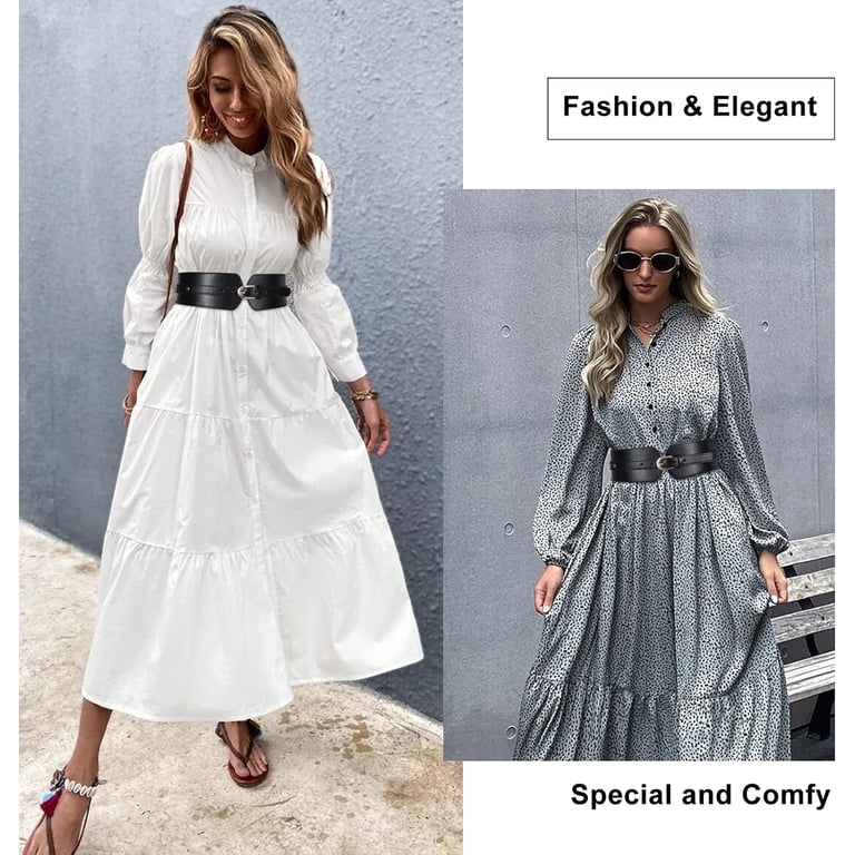 4281 Womens Wide Elastic Waist Belt For Dress Ladies Stretch Cinch Womens Wide Elastic Waist Belt for Dress Ladies Stretch  main image 4