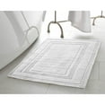 thumbnail image 3 of Jean Pierre Cotton Stonewash Racetrack 2-Piece Bath Rug Set, White, 3 of 10