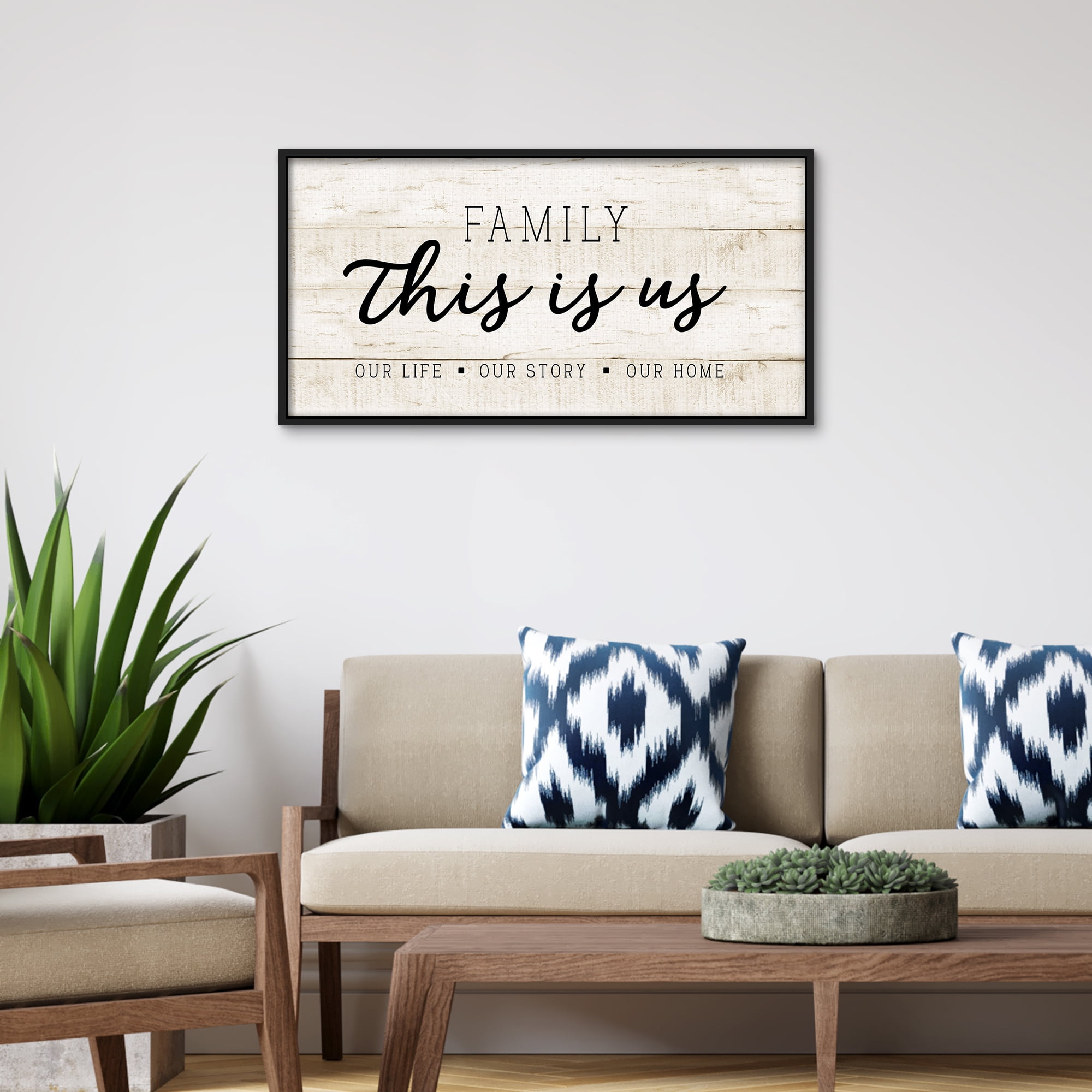 This is Us by CAD Designs Box Framed Canvas Art Print