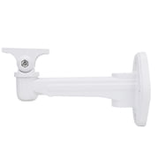 M Buder CCTV Camera Bracket Wall Mount 180 Degree Angle Adjustment Surveillance Security Camera Support Universal Compatible for Indoor Outdoor Video Systems, Includes Hardware, White