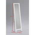 thumbnail image 3 of Paloma Free Standing Full Length Floor Mirror, White Wood Frame, 15"W x 59"H Rectangular, Contemporary, 3 of 4