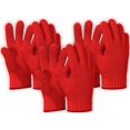thumbnail image 1 of 3 Paires de Gants Résistants à la Chaleur Gants de Four Résistants à la Chaleur avec Doigts Gants de Four Rouges Supports de Pot de Cuisine Gants de Cuisine Rouges Ensemble de Gants de Four Double (6 Pcs), 1 of 8