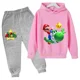 thumbnail image 1 of Conjunto de sudadera con capucha de Super Mario bros para niños, chaqueta para niños, ropa de primavera y otoño, suéter para niños de 3 a 14 años, venta, nuevo, 1 of 1