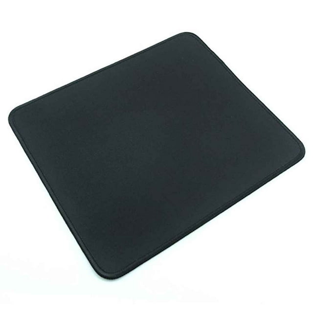 Baohd 1pcs Non Wear Resistant Computer Notebook Soft Edge Seamed Mouse Pad Office Rubber Fabric Mat black 280*350*3mm 1Set