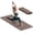 Brown, variant on YOHAO Yoga Mat,Large Size:75×32 inches,Foldable Workout Mat for Yoga,Pilates and Travel,Anti-Rolling,Non-Slip,Easy Unfold and Storage(Black)