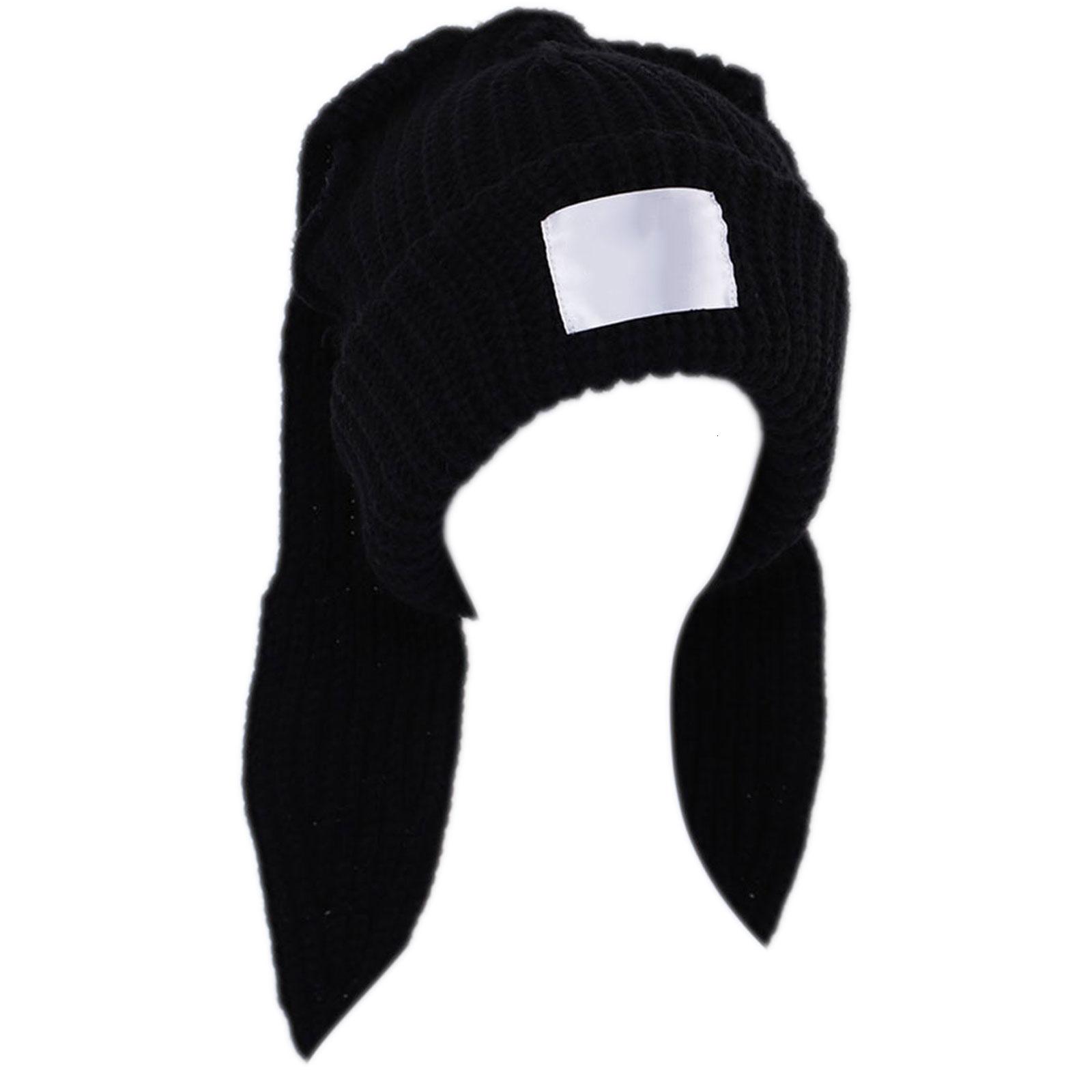 Fuzzy Bunny Hat for Women Cute Plush Beanie with Bunny Ears  display picture 1