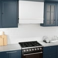 thumbnail image 4 of Akicon Range Hood 36 Inch, 600 CFM Stainless Steel Vent Hood with Powerful Range Hood Insert, Modern Square Kitchen Hood with 3 Speed Control, LED Lights, Baffle Filters, Wall Mounted (AK-HS36HA-SWN), 4 of 7