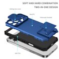 thumbnail image 6 of Allytechgroup Shockproof iPhone 16 Pro Case Cover, Slim Fit Bumper with Sliding Camera Lens Protector Anti-Scratch Lightweight Slim Case for Galaxy S25 Ultra, Blue, 6 of 11