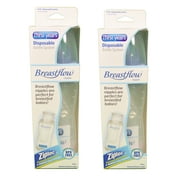 Set of 2 The First Years Breastflow Bottles 8oz Disposable BPA Free Medium Flow