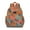 Orange-15, variant on Coastal Marine Themed Ergonomic Backpack - Waterproof Book Bag with S-Shaped Padded Shoulders & Side Pockets for Teens