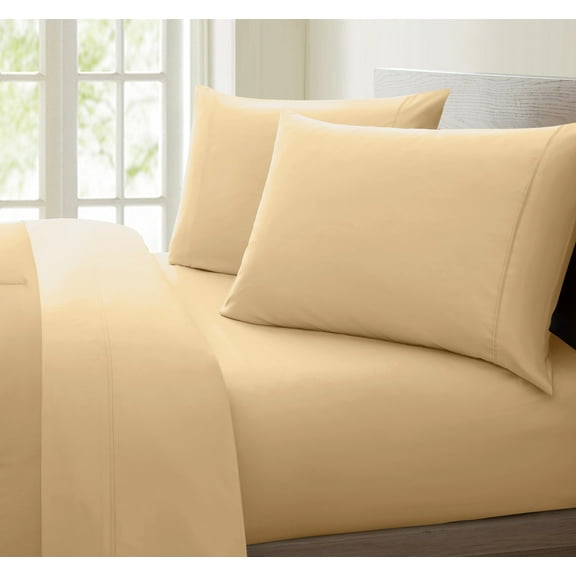 Oxford Collection 600 Thread Count Deep Pocket Egyptian Quality Cotton Solid Sheet Set (King, Taupe)