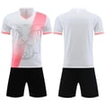 thumbnail image 2 of Vornjynx Boys Outfit Sets 2 Piece Graphic Crew Neck T-Shirt and Shorts Kids Summer Football Outdoor Activewear White Size 12, 2 of 6