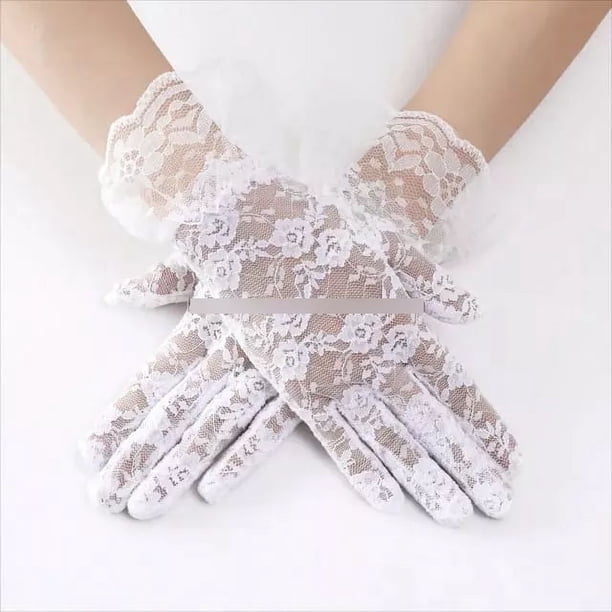 Guantes Encaje Primera Comunión Dama Fiesta Elegante Disfraz