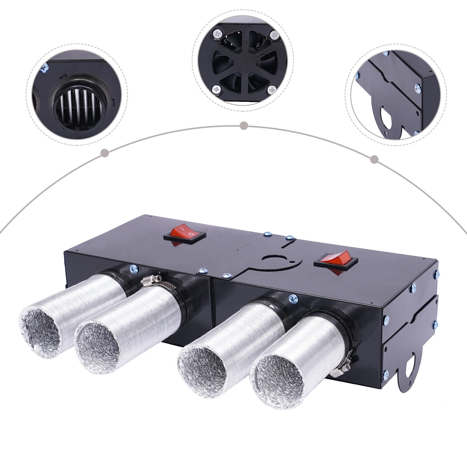 12V Universal Car Heater Fast Heating Vehicle Heater Defogger Defroster