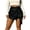 Black, variant on QHFBli Women's High Waisted Metallic Leather Wrap Mini Skirt Shorts Plus Size Cargo Skort