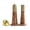 Brown, variant on Gold Salt and Pepper Grinder Mill Set with Wood Base, Free Gold Funnel,Stainless Steel Manual Salt Shaker and Pepper Mill,Adjustable Thickness,Suitable for Kitchen (Salt & Pepper Grinder)