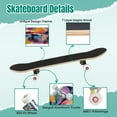 thumbnail image 4 of 31'' Complete Skateboard 7 Layer Canadian Maple Double Kick Deck Skateboards Beautiful street art graffiti Skate Board for Beginner Adult Gifts, 4 of 5