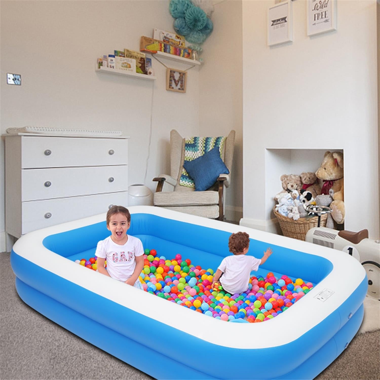 CIPACHO 102" Inflatable Swim Pool for Kids, X-Large Backyard Water Fun Park Pools, Blue CIPACHO 102" Inflatable Swim Pool for Kids, X-Large Backyard Water Fun Park Pools, Blue