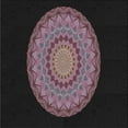 thumbnail image 1 of Ahgly Company Indoor Square Patterned Mauve Taupe Purple Novelty Area Rugs, 4' Square, 1 of 6