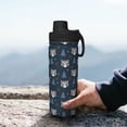 thumbnail image 7 of Yiaed Cute Christmas Tree Raccoon Print Sports Insulated Kettle Bottle Reusable Stainless Steel Insulated Cup, Outdoor Portable Casual Stainless Steel Insulation Cup, 7 of 7
