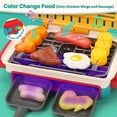42Pcs Kids BBQ Grill Toy, Barbecue Kitchen Cooking Playset with
